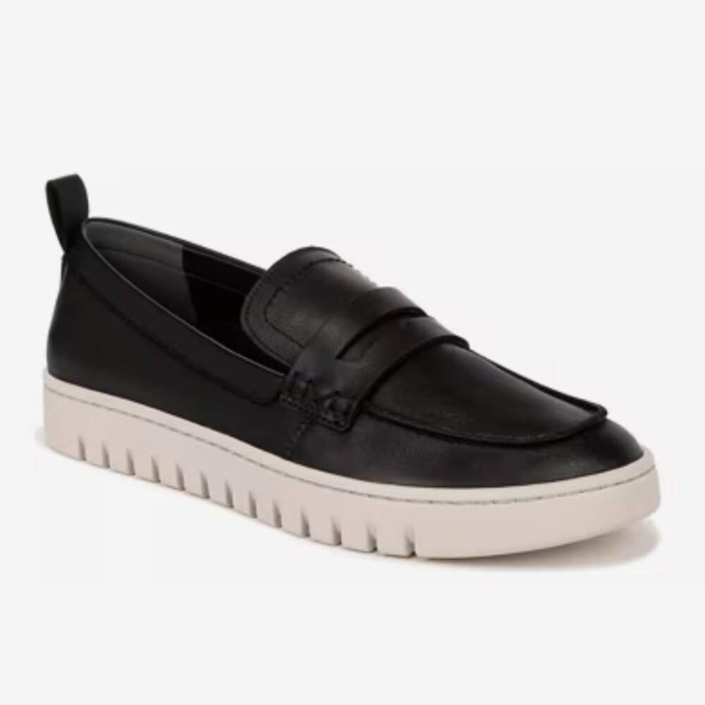 Vionic Uptown Black Leather Penny Loafers Size 9 | Worn Once
